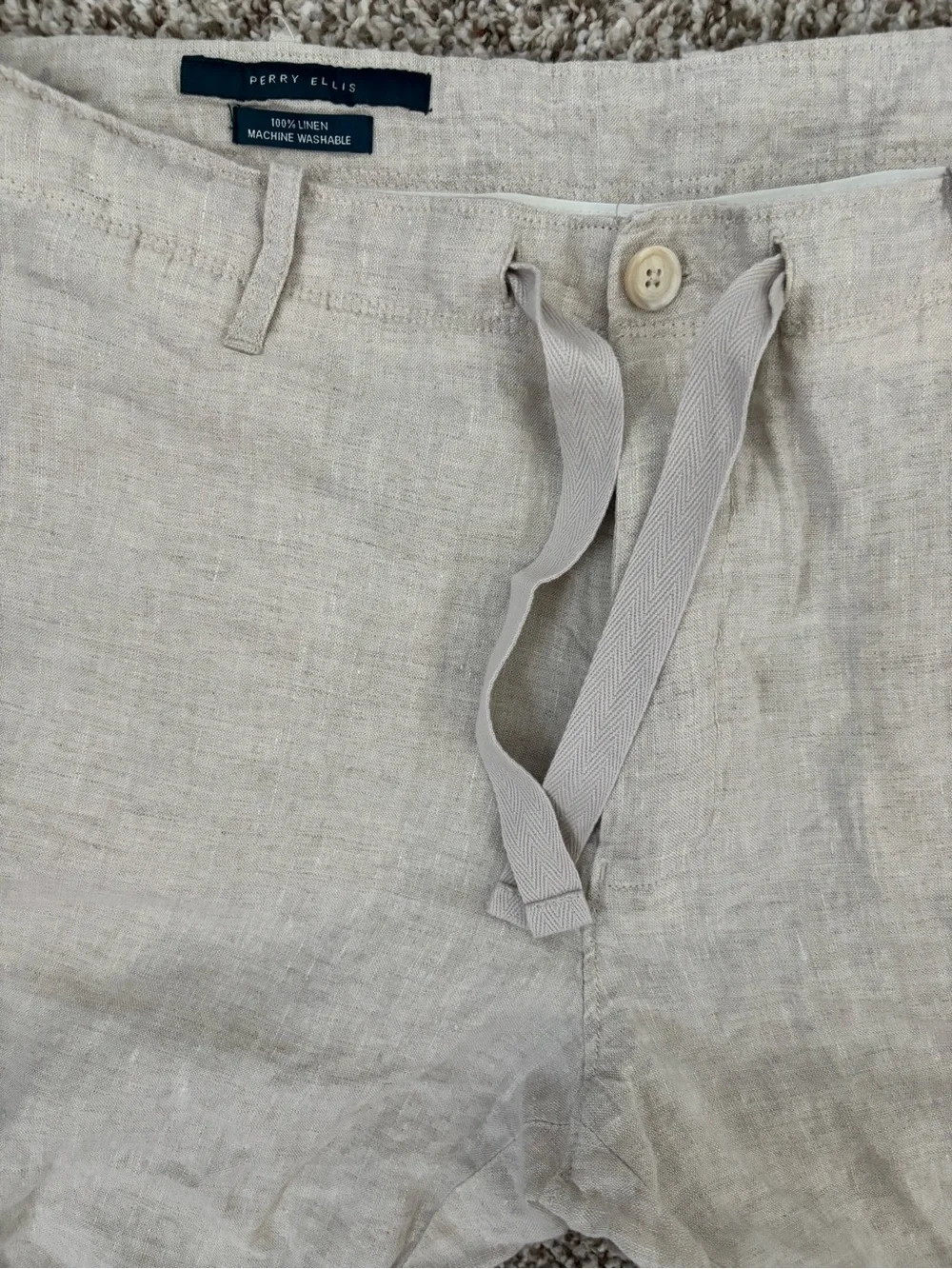 Perry Ellis Men’s Linen Pants Large